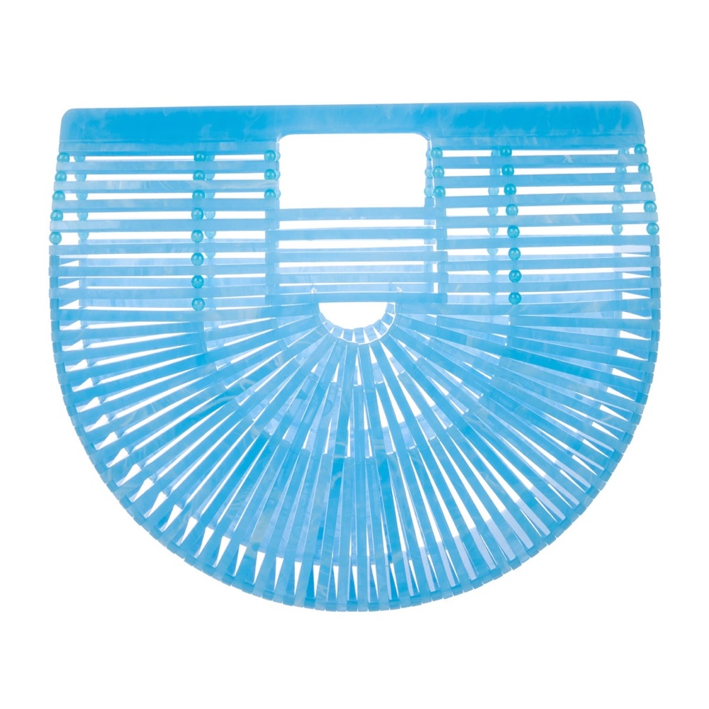 Cult Gaia Small Acrylic Ark Purse, Color: Blue Frost